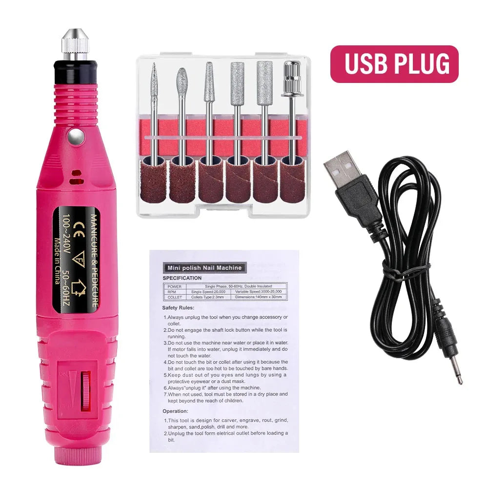 Professional Electric Nail Drill Set
