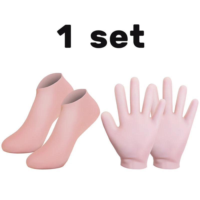 Silicone Moisturising and Exfoliating Gloves and Socks