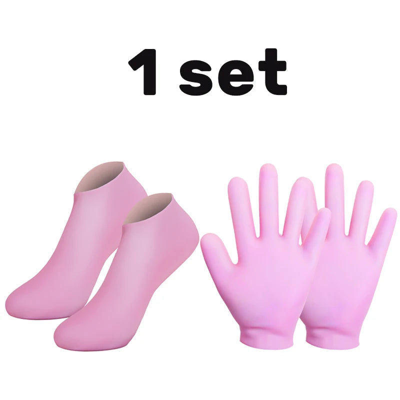 Silicone Moisturising and Exfoliating Gloves and Socks