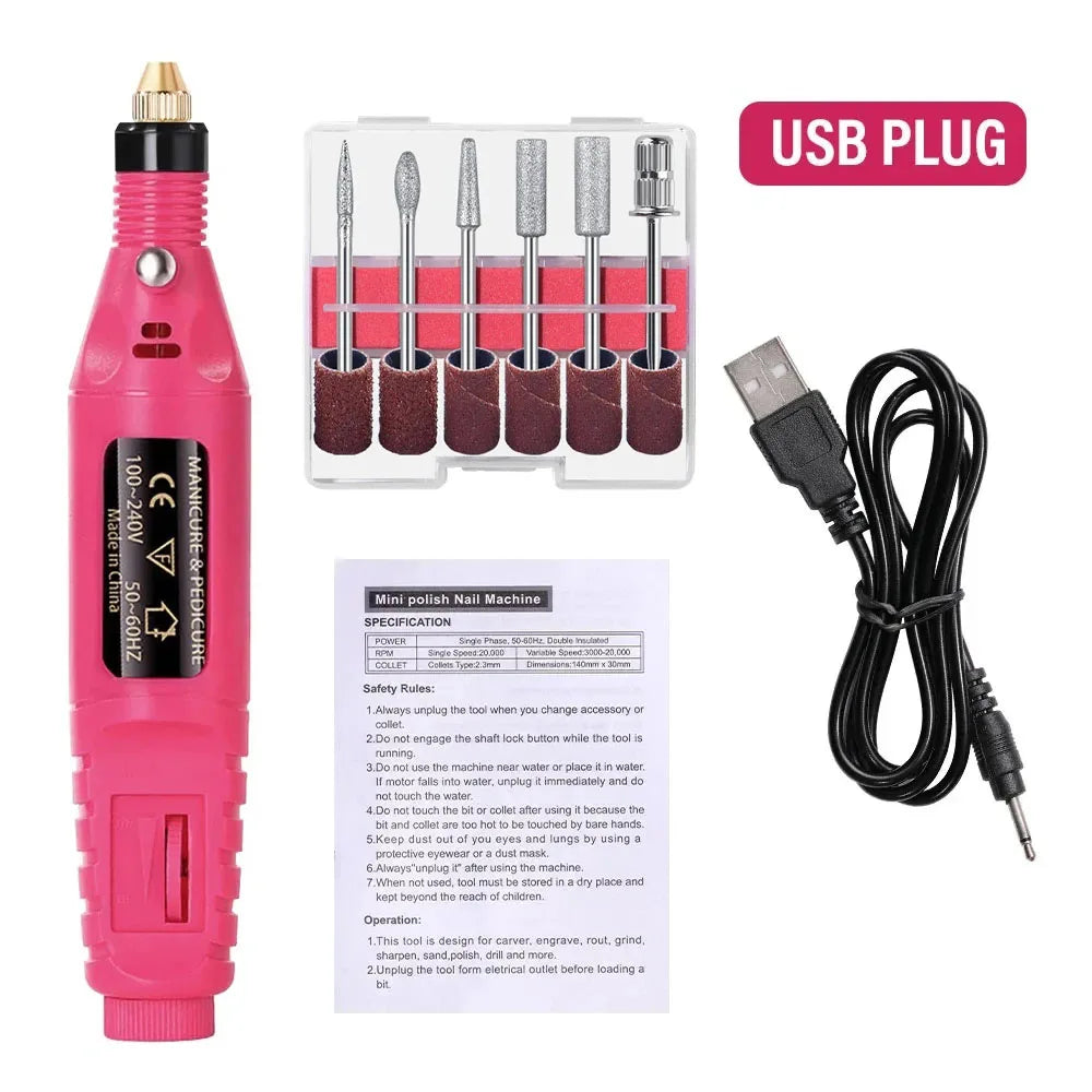 Professional Electric Nail Drill Set