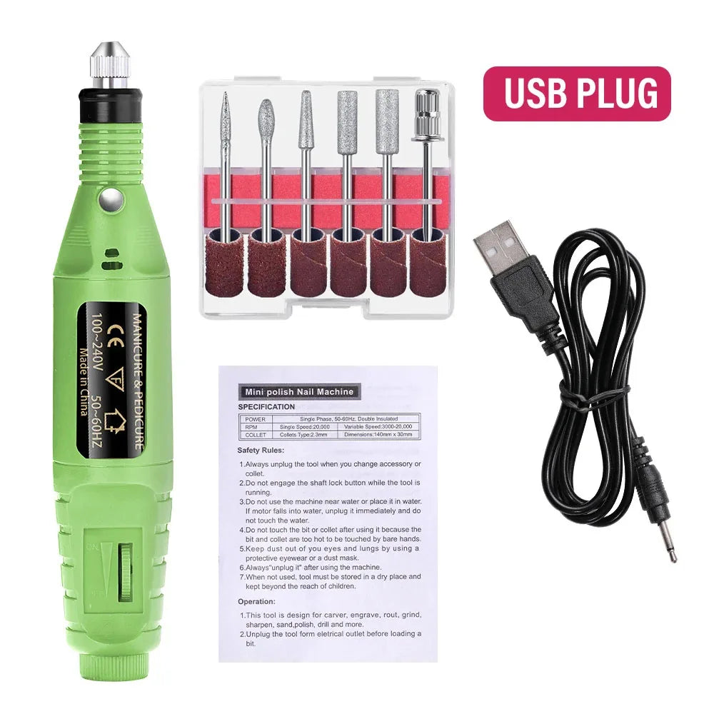 Professional Electric Nail Drill Set