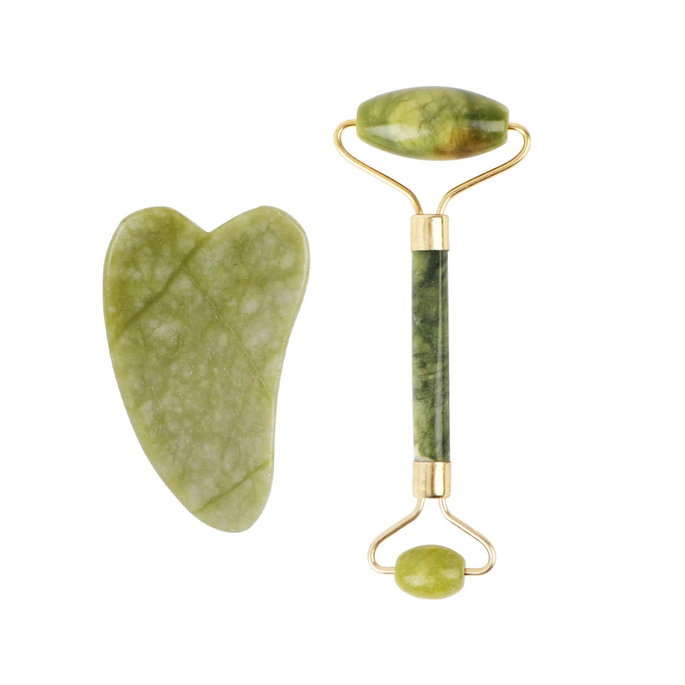 Jade Stone Gua Sha Facial Massage Set