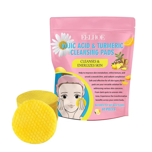 Kojic Acid and Turmeric Exfoliating Cleansing Pads