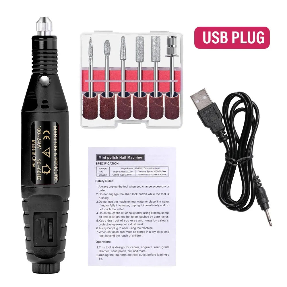 Professional Electric Nail Drill Set