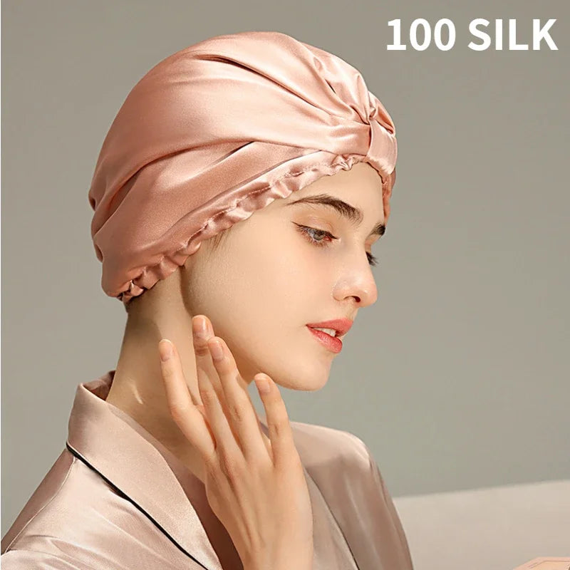100% Mulberry Silk Hair Bonnet