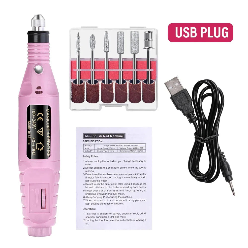 Professional Electric Nail Drill Set
