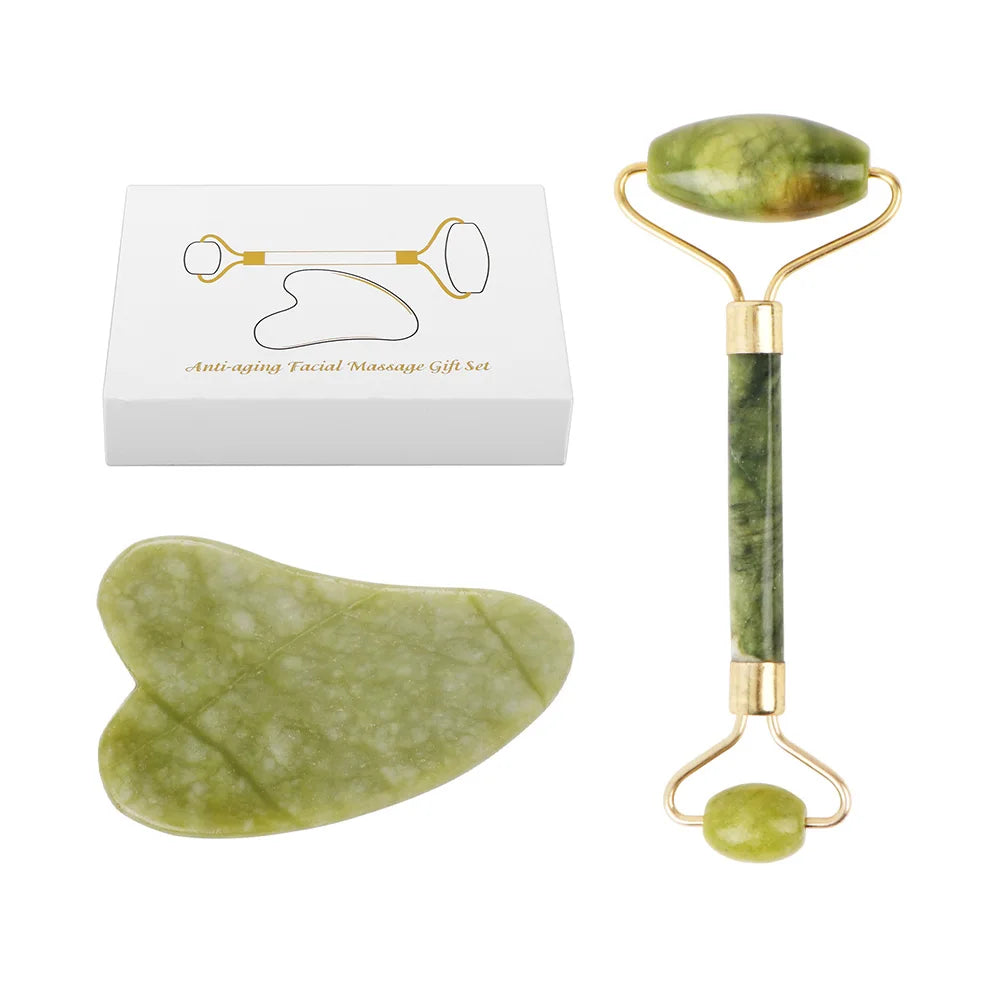 Jade Stone Gua Sha Facial Massage Set